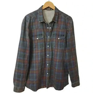 Asos Men's Plaid Long Sleeve Button up Casual Shirt XL